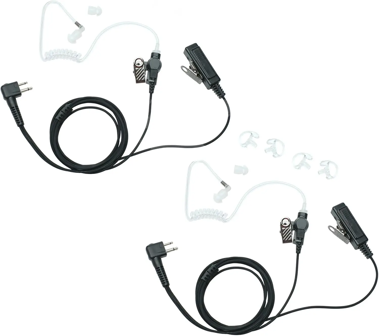 Фото Гарнитура с микрофоном и кнопкой PTT, 2-контактная, для Motorola CP200 CP200D CP185 CP100d CLS1410 CLS1110 DTR650 dlr1060 dlr1020 bc130 magone bpr40 №1