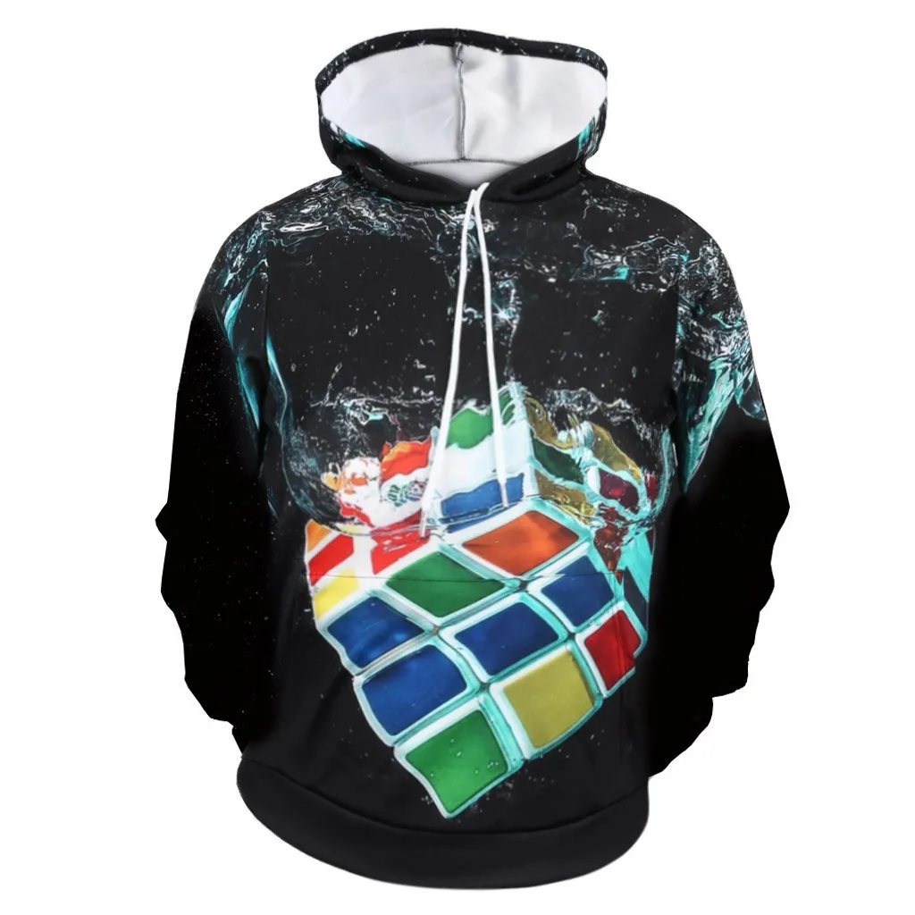 

Large Sweatshirts for Men Men's 3D Style Jacket Long Sleeve Hooded Casual Coat Hoodie Blouse Tops Fall Sweatshirts