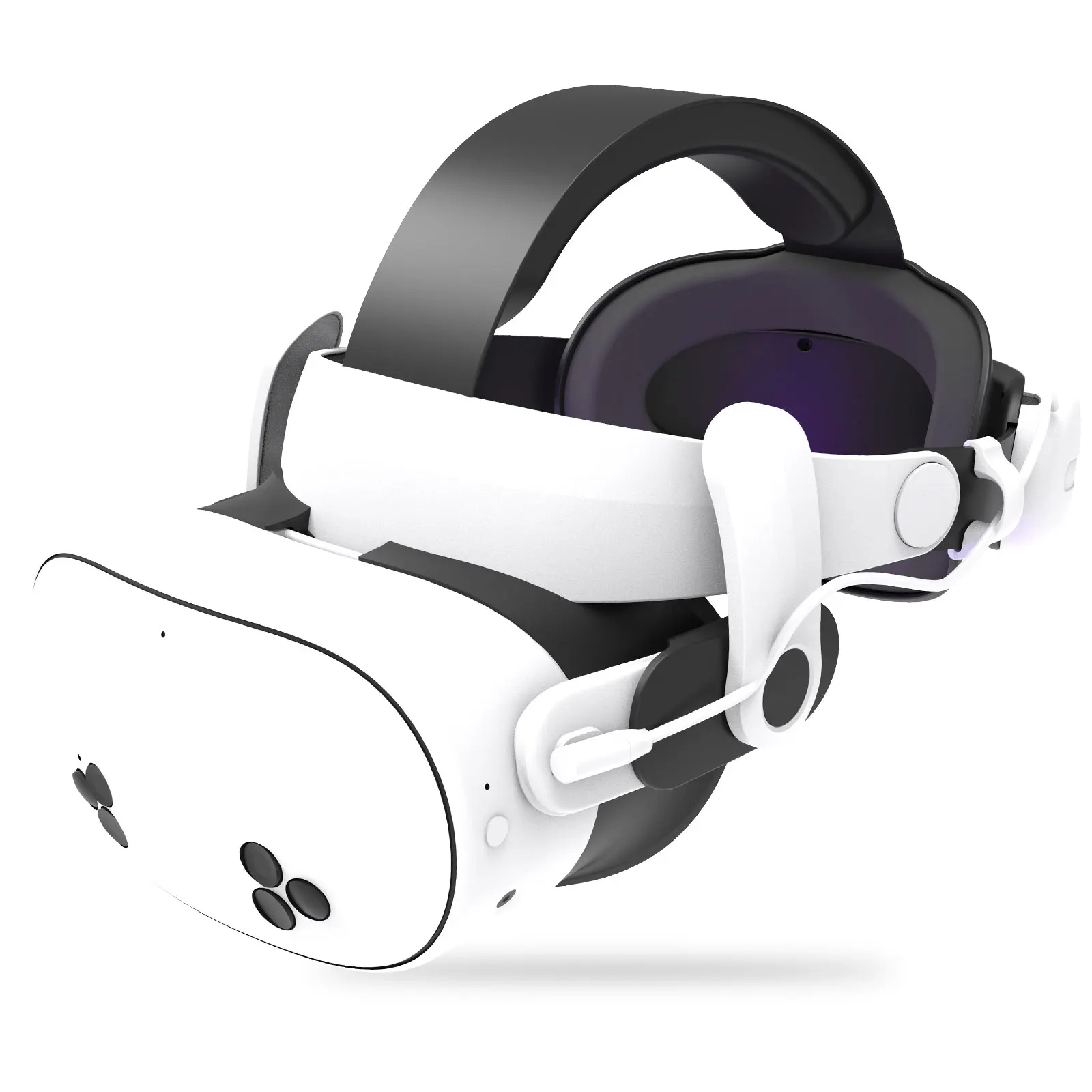 Фото Для Oculus/Meta Quest 3/3s 12000 мАч Ремешок на голову с аккумулятором VR Аксессуар Расширенное время игр Регулируемый комфортный дизайн №5