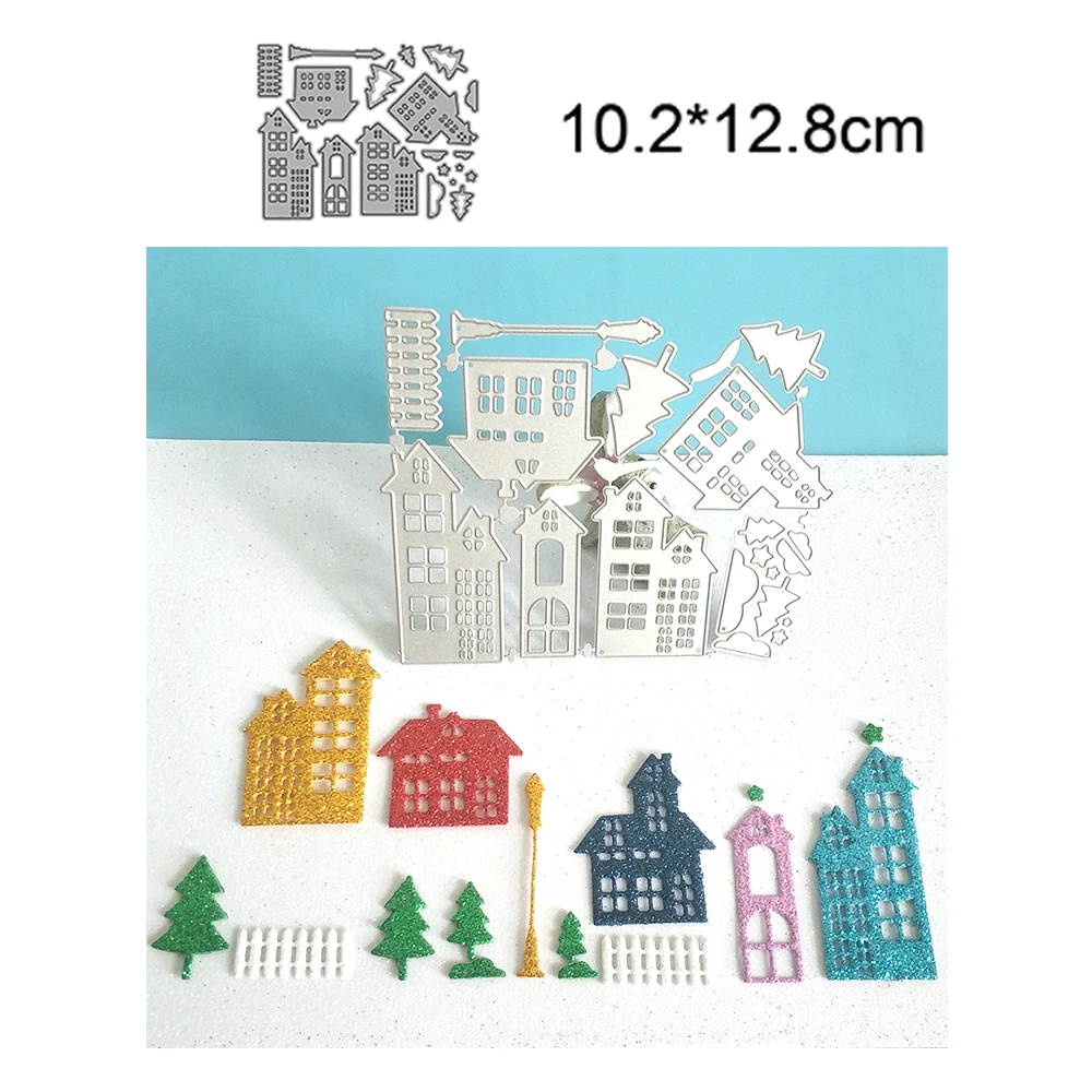 

House and Tree Kit 2022 New Arrival Metal Cutting Die Decorative Scrapbooking Album Knife DIY Handmade Card Punch Embossing