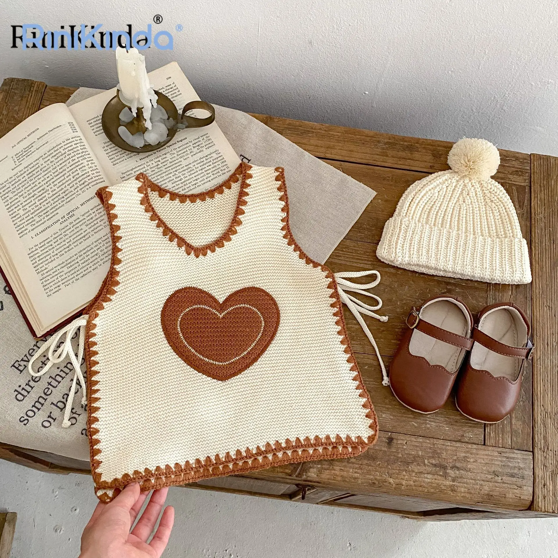 

Autumn Winter Vest for Girls Sleeveless Knitting Jackets Children Thin Vest Kids Waistcoat Coat 2023 Children Clothes