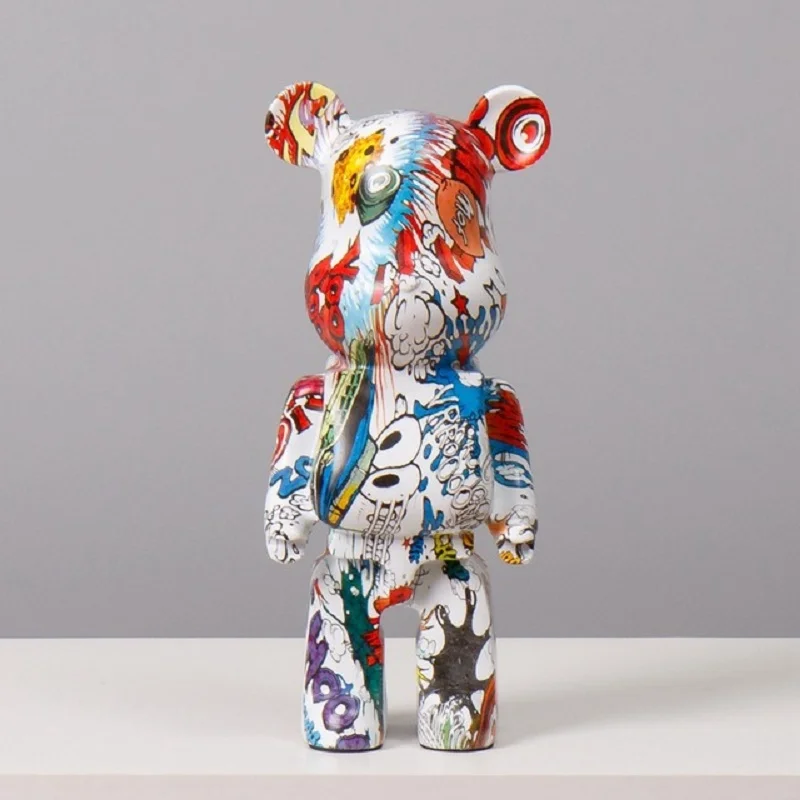 

28Cm Figurines Bearbricked 400% Anime Action Figure Toy Bear Model Cosplay Cartoon Kawaii Collection Model Doll Gift For Kids