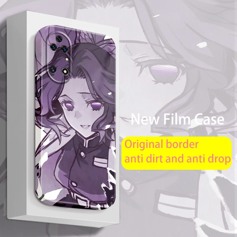 

Art Anime Demon Slayer Face For Huawei P50 P40 P30 P20 Nova Y70 10 9 8 7 SE Pro Lite 5G Feilin Film Phone Case Hard Cover