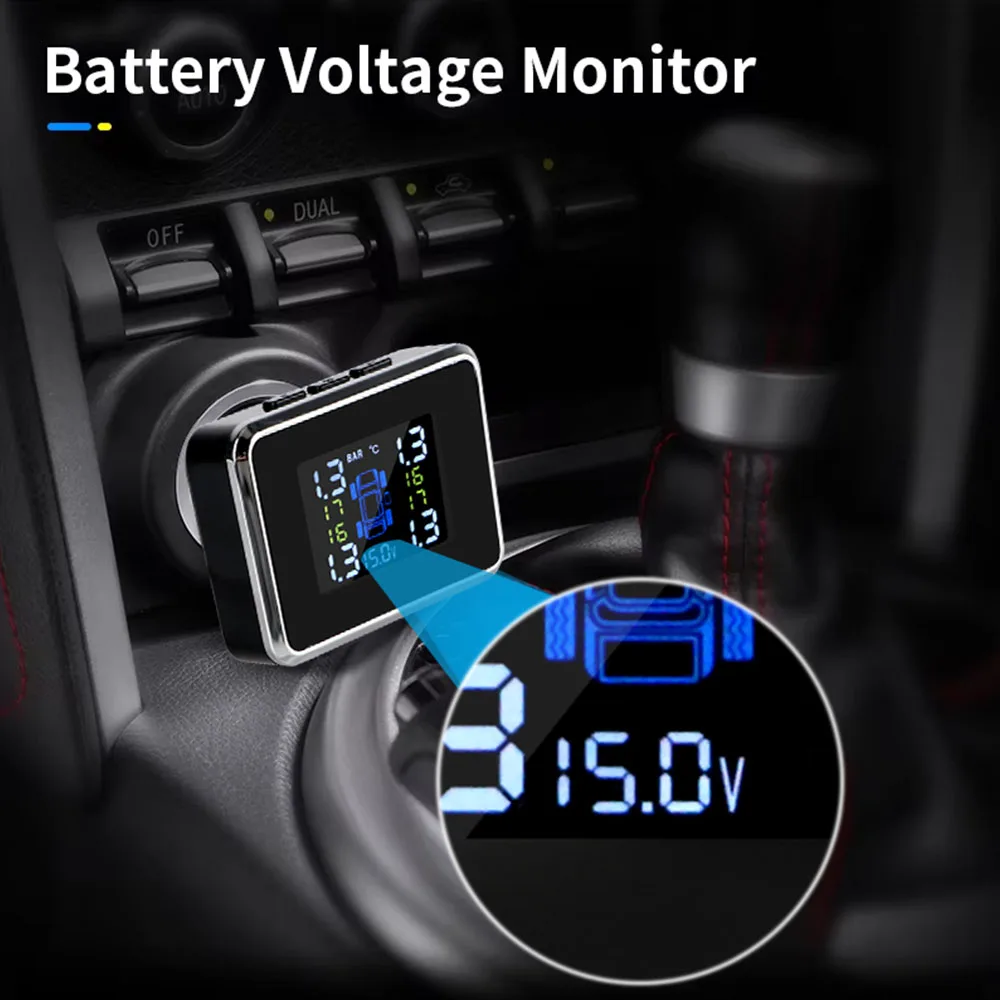 USB цифровая tpms система сигнализации давления в шинах автомобильная TPMS