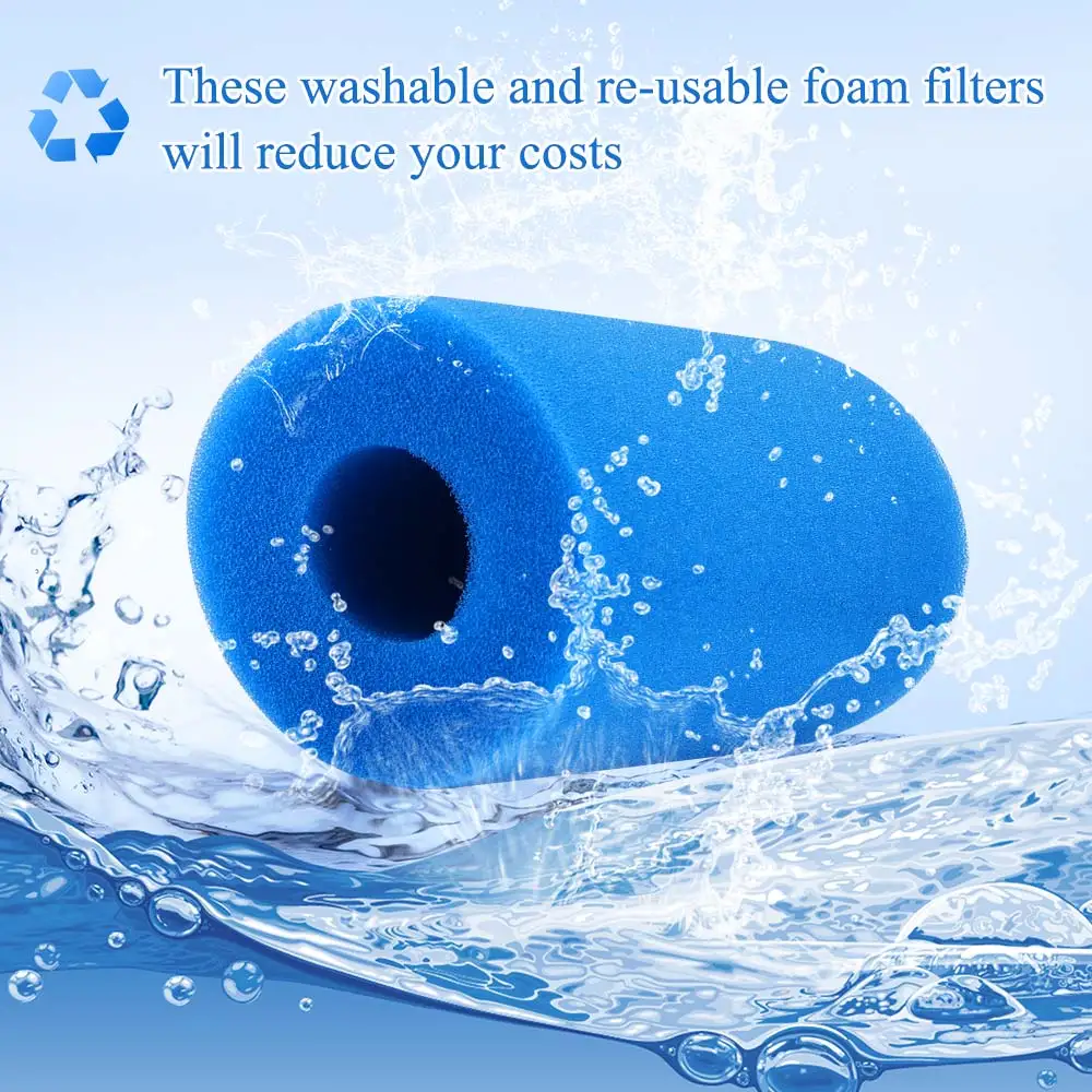 

Swimming Pool Filter For Intex Type A Reusable Washable Foam Cleaner Sponge Column Biofoam Cleaning Tool Water Pool Accessories