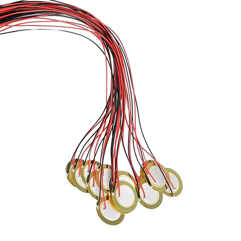 

Piezo Microphone 35mm Trigger Sound Sensor 15pcs Trigger Buzzer Piezo Elements For Acoustic Instrument Ukulele Pickup
