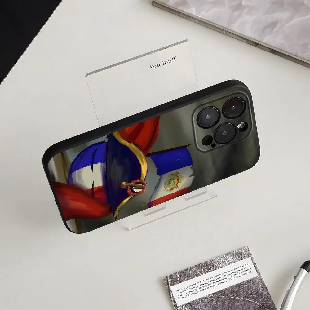 Фото Чехол для телефона Polandball для iPhone 17 16 15 14 13 12 11 Plus Mini Pro Max, мягкий черный ударопрочный чехол. №3