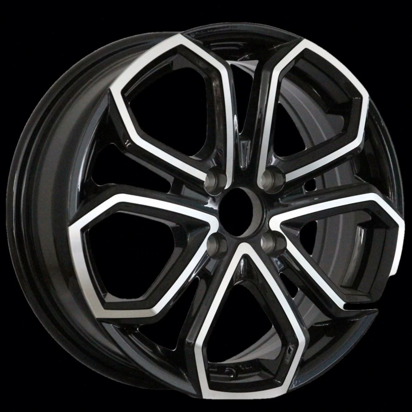 

Black Machined Face 4 15 16 17 18 Inch Passenger Car Alloy Wheel Rims 4*98/100 5*100/105/108/110/112/114.3/120/130