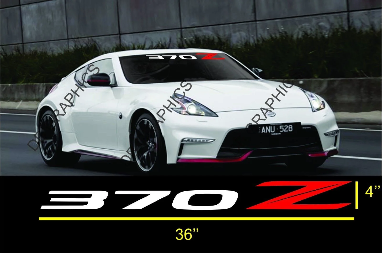 

Для Nissan 370Z наклейка на ветровое стекло vinyl