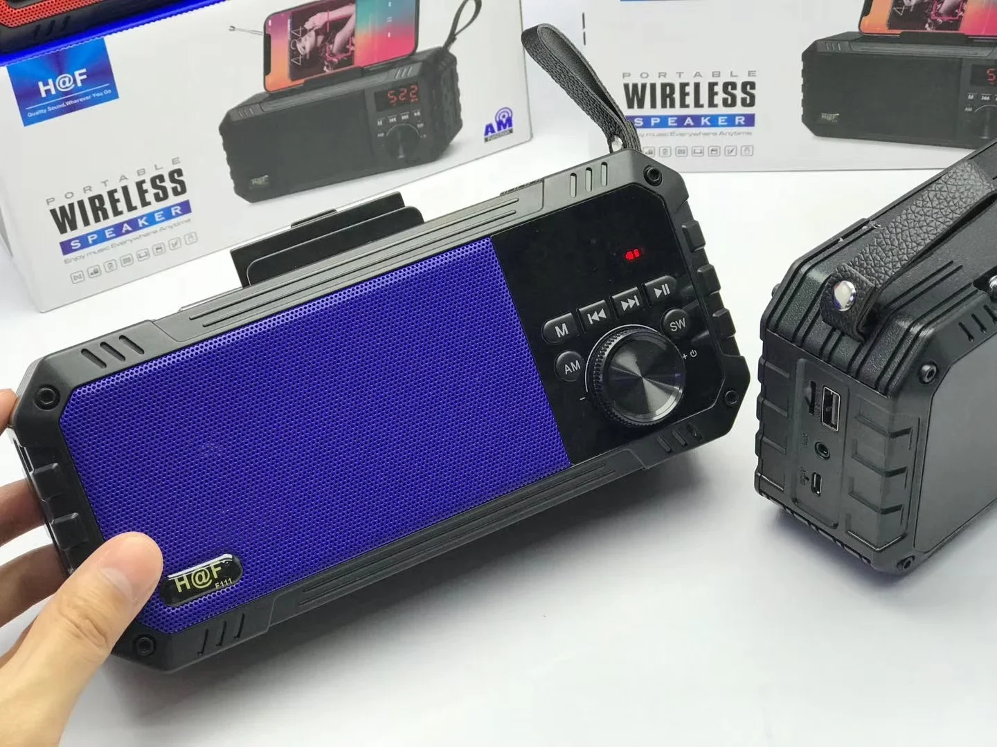 Портативный беспроводной Bluetooth-динамик H &amp F F111 с поддержкой USB TF-карты FM-радио