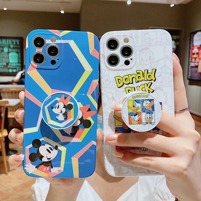 

Disney Donald Duck Mickey Mouse Phone Case for iPhone 11 12 13 mini pro XS MAX 8 7 Plus X XR Cover