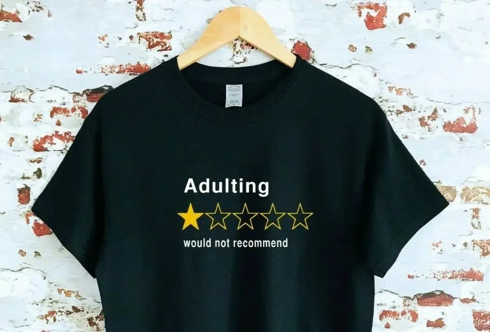 Взрослый не рекомендую футболку с рисунком в стиле унисекс