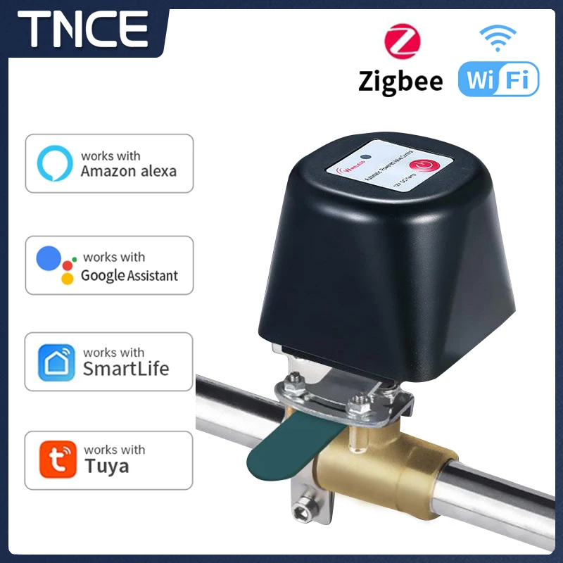 

Умный водяной клапан TNCE TUYA Wi-Fi ZigBee, контроллер для газа/воды, работает с водным датчиком Alexa Google Home Smart Life App