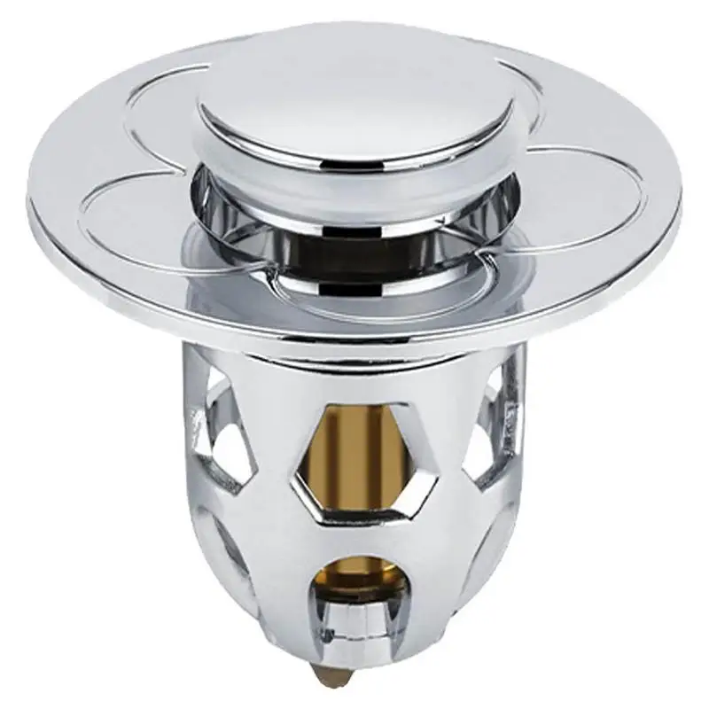 

Bullet Core Drain Plug Universal Bathroom Sink Stopper For 1.11.5” Drain Holes Basin Up Bathroom Drain Stopper Hair Catcher