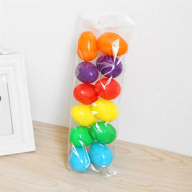 

24pcs Fillable Easter Eggs Plastic Colorful Eggshells Candy Chocolate Gift Boxes DIY Graffiti Eggs Easter Decoration 2023 New