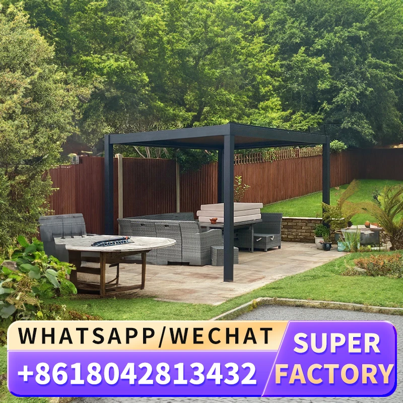 Уличный Патио крыльцо водонепроницаемый корпус Солнечная комната беседка