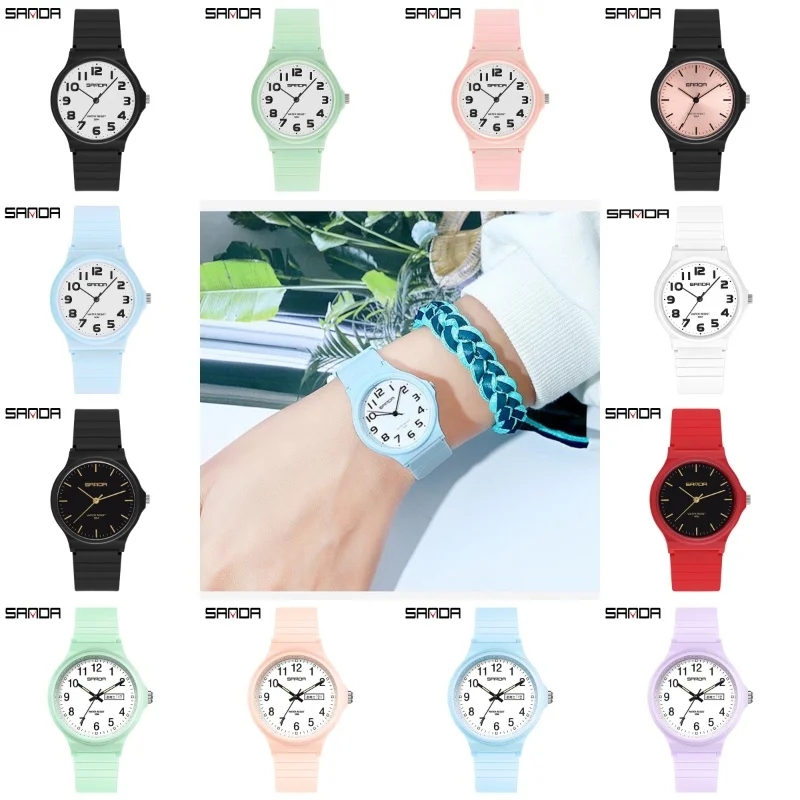 

Women's Watch Fashion Trend Outdoor Leisure Temperament Versatile Female Middle School Student Ins Style Wristwatch