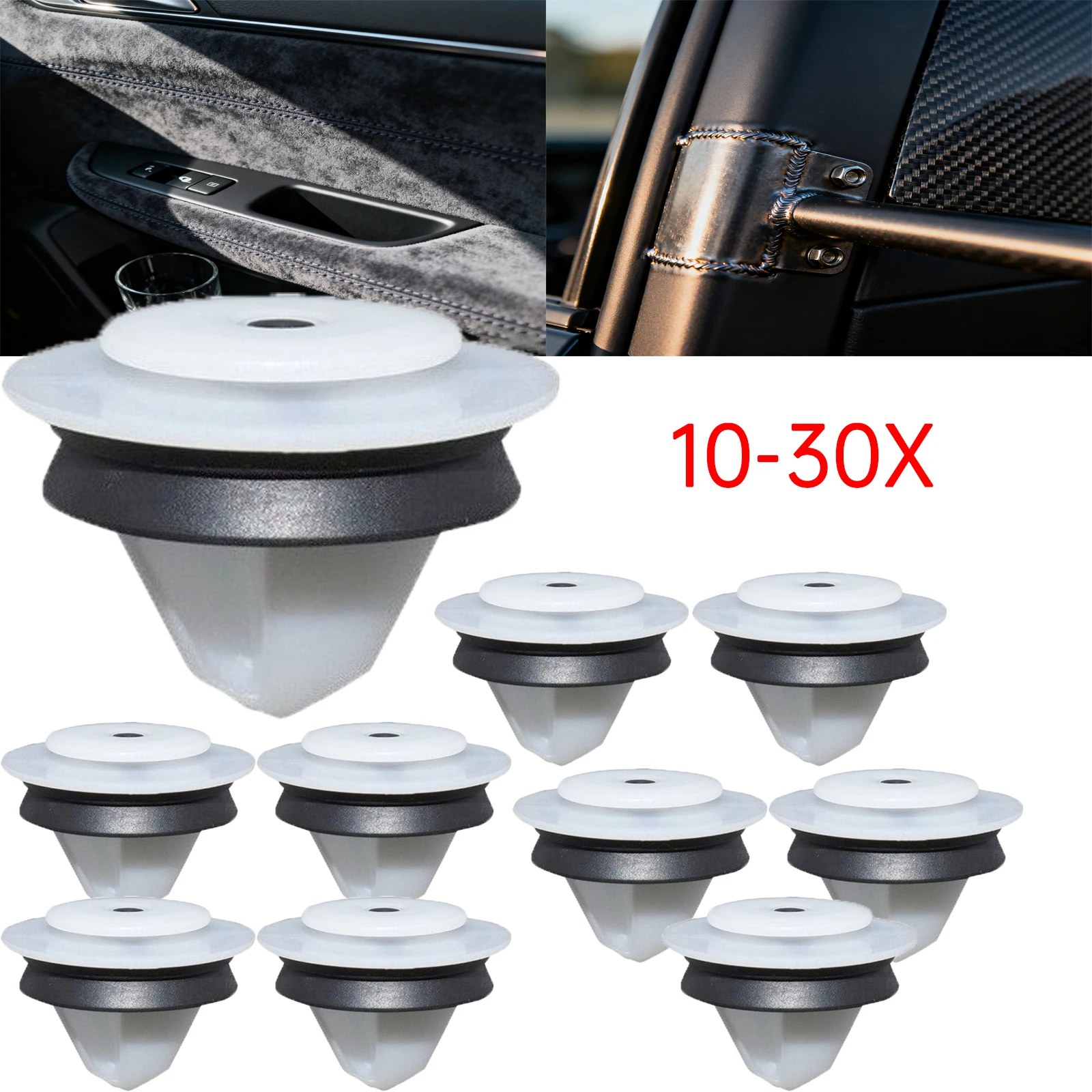 

10-30X автомобильная передняя стойка, перегородка, крепежные пряжки T6, зажимы для обшивки дверной панели для Volkswagen Multivan Caravelle New Jetta