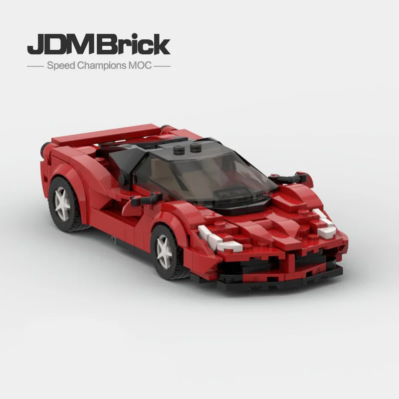 

Кирпичный автомобиль MOC-93967 Rafa гоночный спортивный автомобиль скоростной Чемпион гонщик строительные блоки креативный Гараж Игрушки для