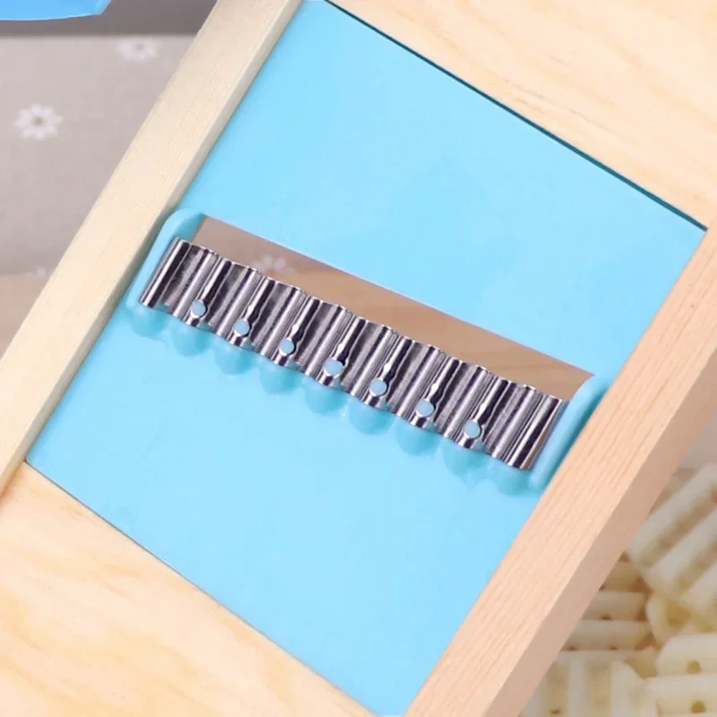 Деревянная Картофельная решетка овощерезка гофрированная сетка измельчитель