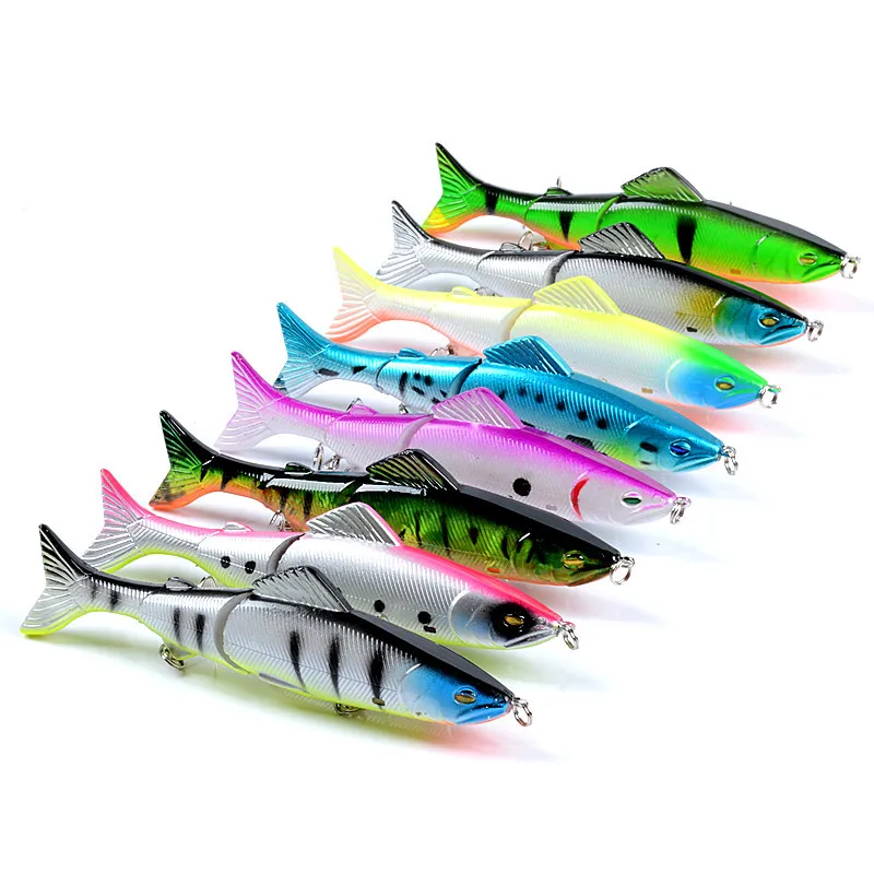 

2pcs Luya Baits 8 Colors Multi-node Bionic Baits 13cm/21g Full Swimming Layer Bait Hard Bait Sea Fishing Beach Fishing