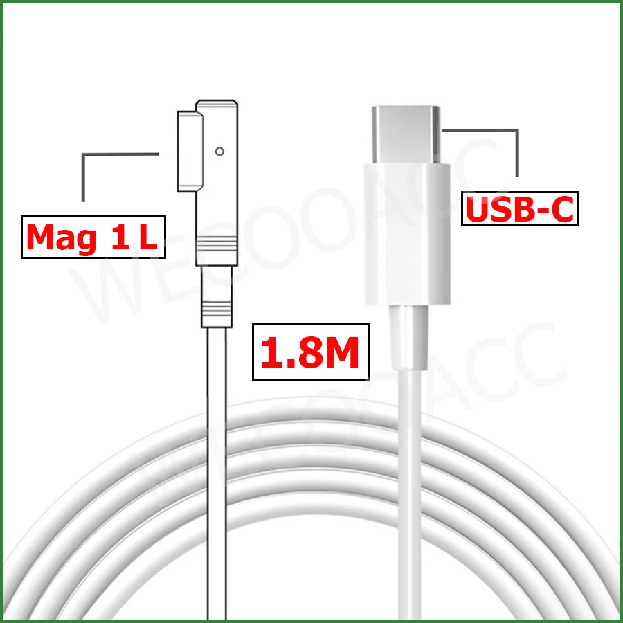 Кабель-адаптер MagSaf * 1 2 45 Вт 60 85 для MacBook A1278 A1502 A1398 A1466 |