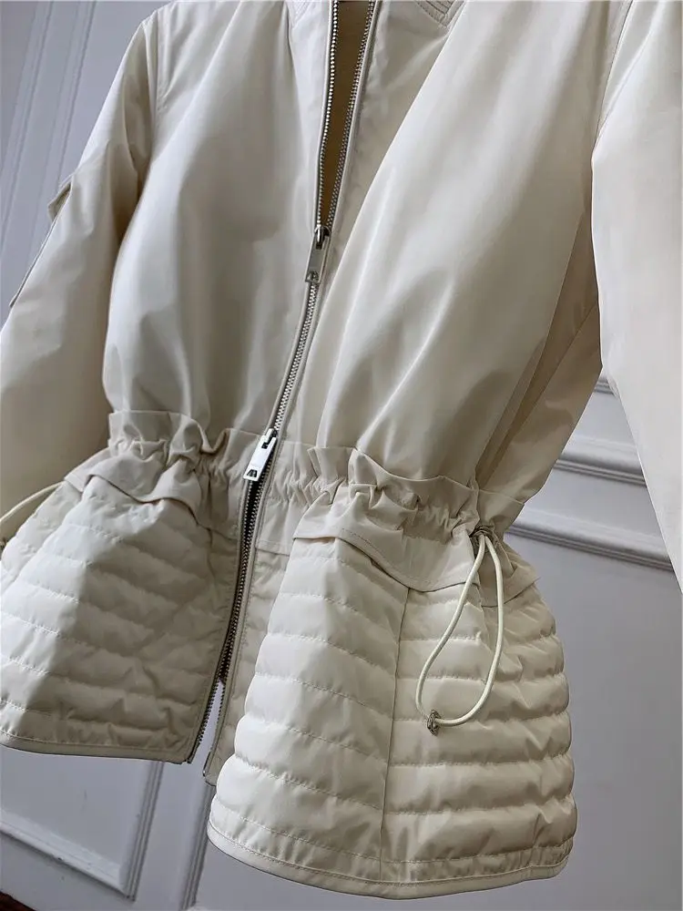 Женская спортивная куртка свободного кроя с карманами