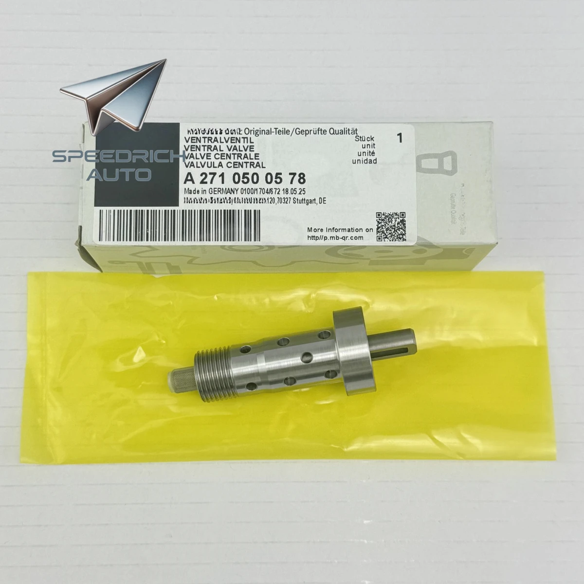 

A2710500578 A2710500478 Центральный клапан для Mercedes-Benz R4 M271 DE18 EVO