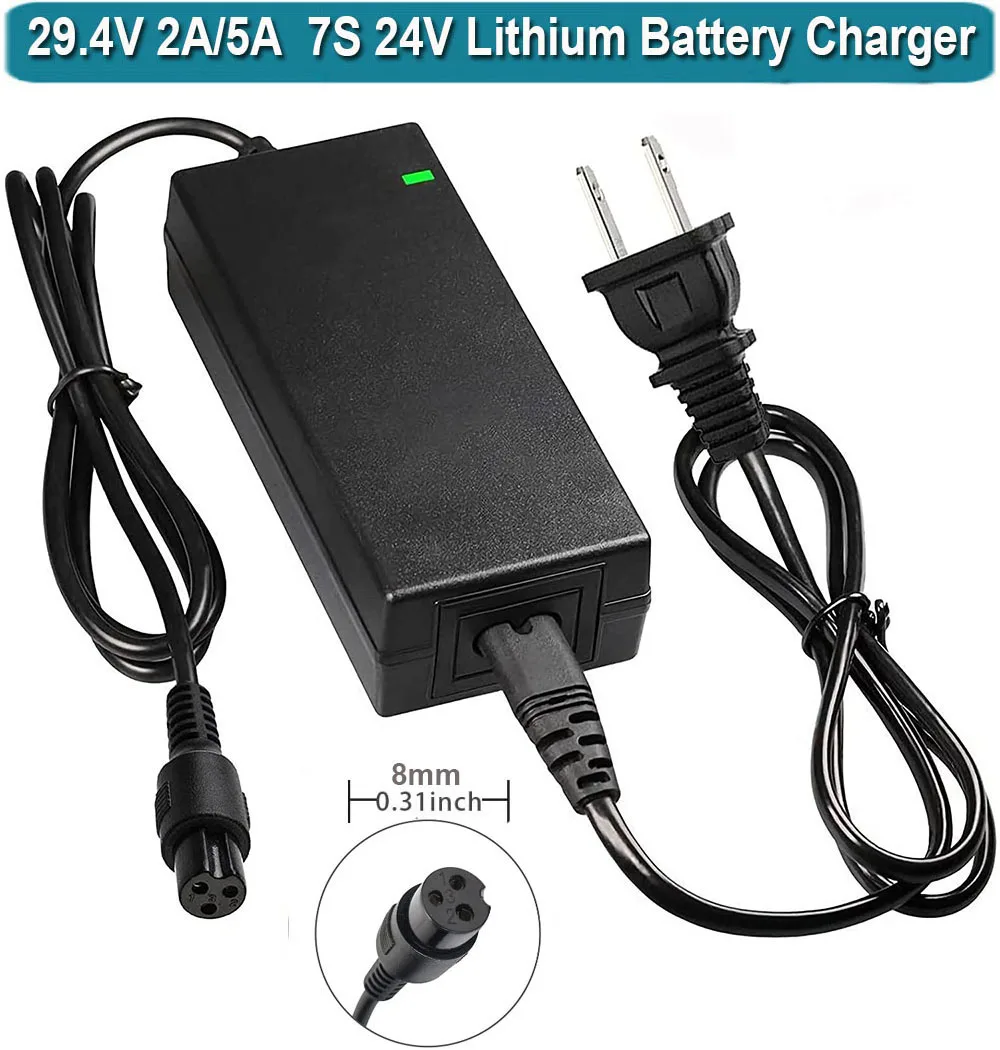 29.4V 2A  5A Power Adapter Charger For 24V Hoverboard hover board Razor electric bike wheelspocket mod sports scooter Battery