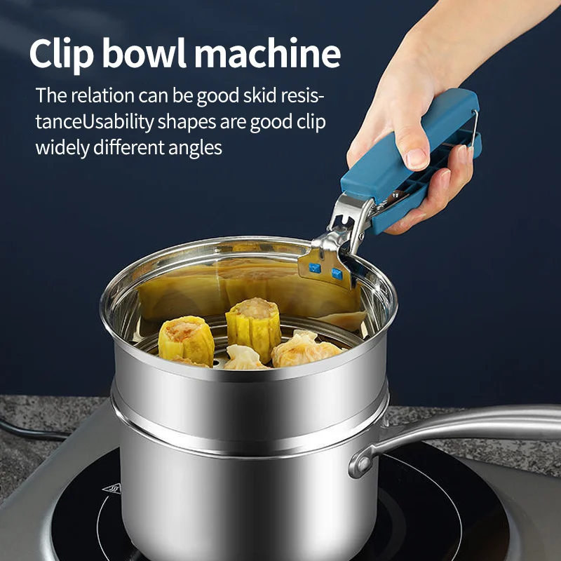 

Anti-scalding Clip Lifter Take Bowl Clip Non-slip Lift Plate Bowl Clip Stainless Steel Dish Clip Kitchen Artifact Household