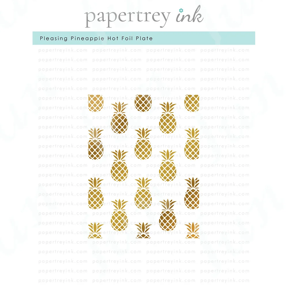 

2023 New Pleasing Pineapple Hot Foil Plates Metal Steel Molds Scrapbooking Paper Card Craft Supplies Embossing Template