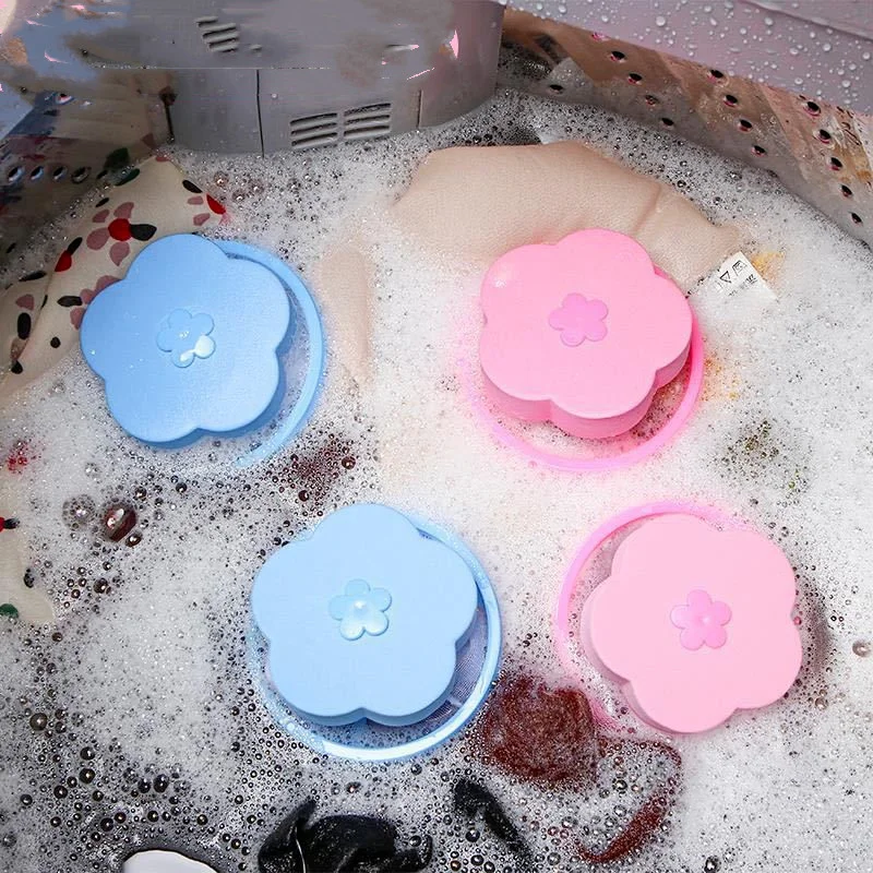 

Laundry Ball Floating Pet Fur Lint Hair Catcher Clothes Cleaning Ball Laundry Hair Removal Cleaning Mesh Bag For Washing Machine