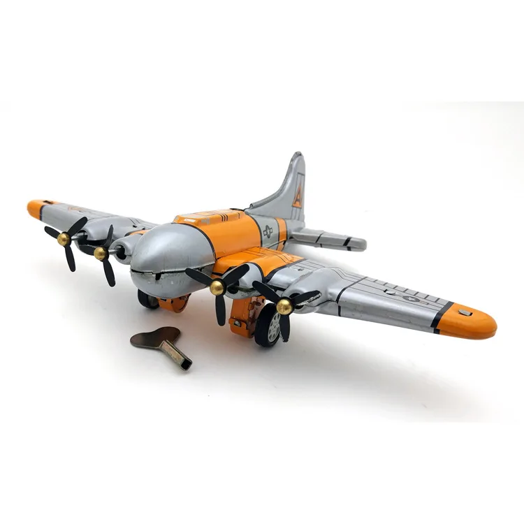

Ms489 tin aircraft B-17 strategic bomber creative gifts photography props wholesale of tin toys