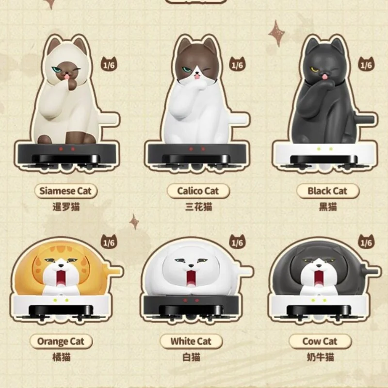 Фото Новая коллекционная серия 52toys Blind Box Irobocat: Заводная игрушка-сюрприз, модель кошки, подарок на день рождения для детей, декор для рабочего стола, для взрослых. №1