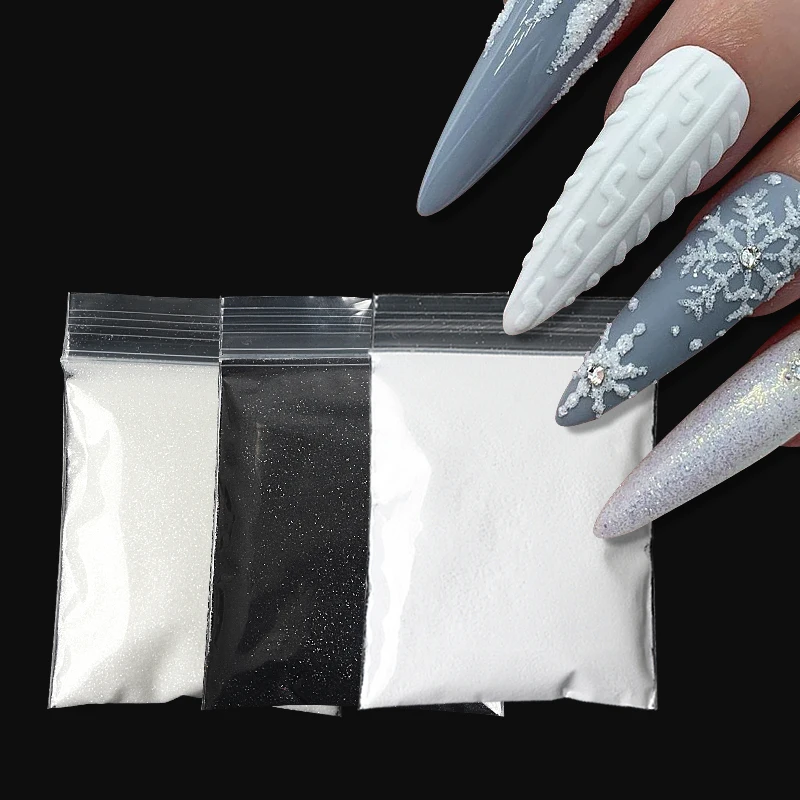 

Пудра для ногтей, 3 пакета, для украшения ногтей