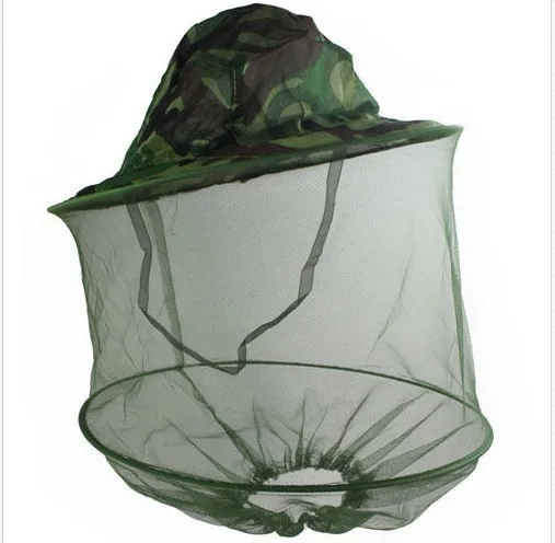 

1PC Polyester Cotton Blend Fishing Hat Insect Bee Mosquito Resistance Bug Net Mesh Head Face Protector Cap Sun