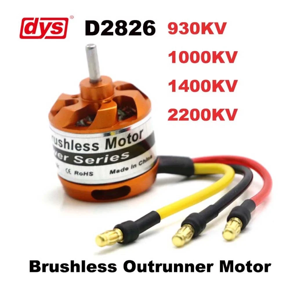 

DYS 2826 D2826 Brushless Motor 930KV 1000KV 1400KV 2200KV For RC Aircraft Plane Multi-copter Brushless Outrunner Motor