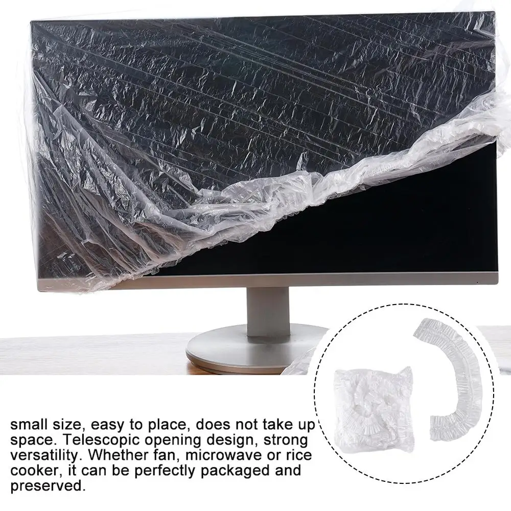 

10pcs All-Purpose Covers Kitchen Home Furniture Plastic Cover Dust-proof Disposable Thicken Electric Cooker Oven Electric Fan