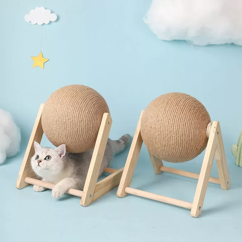 

Cat Scratching Ball Toy Kitten Sisal Rope Ball Board Grinding Paws Toys Wear-resistant Cats Scratcher Pet Furniture supplies