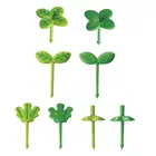 8 шт. вилка для фруктов, детская зубочистка, листья прод, пластиковая декоративная коробка для ланча, аксессуары 2022