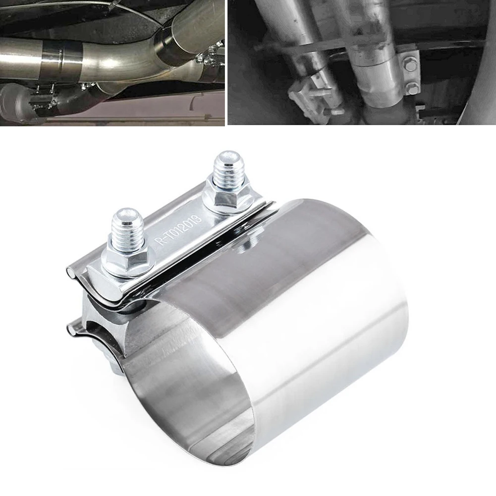 

Brand New Car Exhaust Clamps U-clamps Silver Simple Stainless Steel 2.5\"
