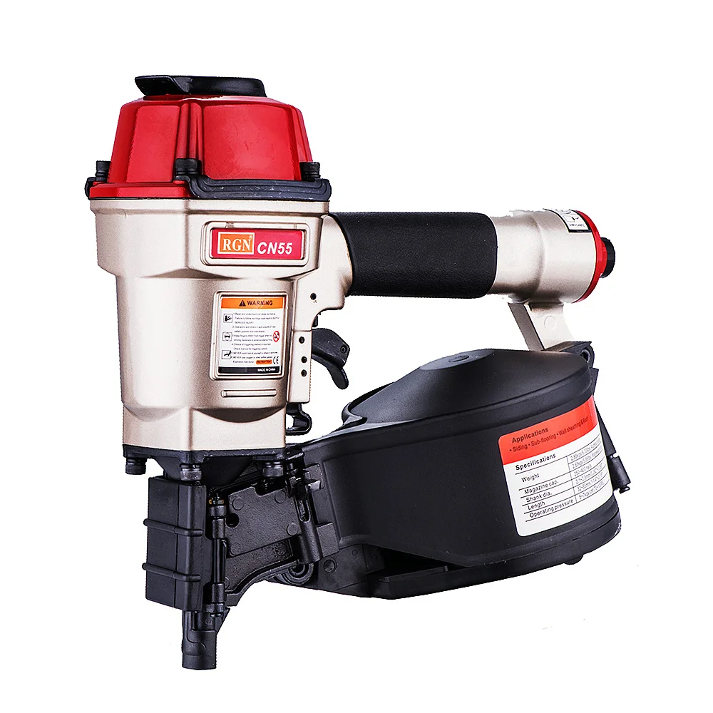 Следующее название товара на русском языке: CN55 CN57 Пневматическая катушечная пневматическая сторонняя ножница для ногтей для деревянного паллетирования упаковочных ящиков и каркасов.
