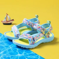 summer children girls sandals for toddlers beach shoes lightweigh sole little kids outdoor 4 10y size 25 38pinkblue ht1520