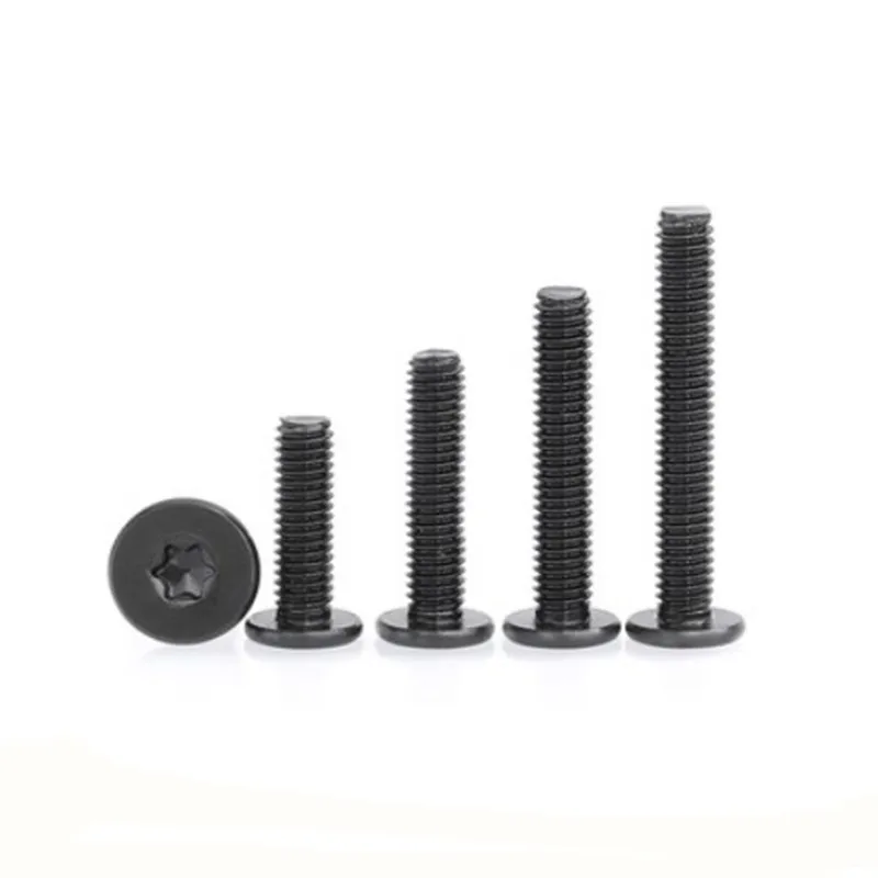 

CLOXY Ультратонкие черные болты из нержавеющей стали 304 M2 M2.5 M3 M4 M5 M6