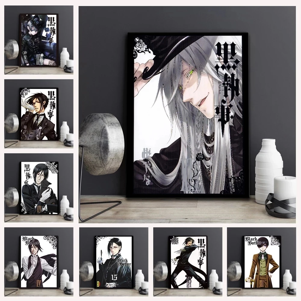 Картина маслом, модульная аниме, черный Батлер, модульные картины, печать, украшение для дома, японские картины, картина по номерам