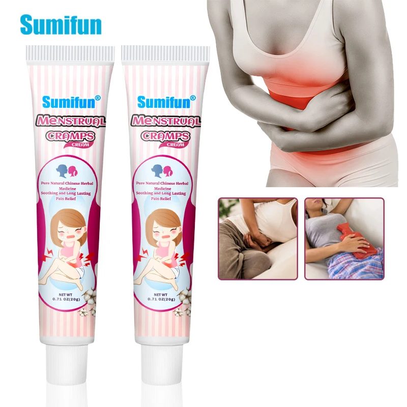 

1/2/4Pcs Sumifun Menstrual Cramps Cream Women Uterus Trease Reduce Menstrual Waist Pain Cramps Relief Winter Heating Ointment
