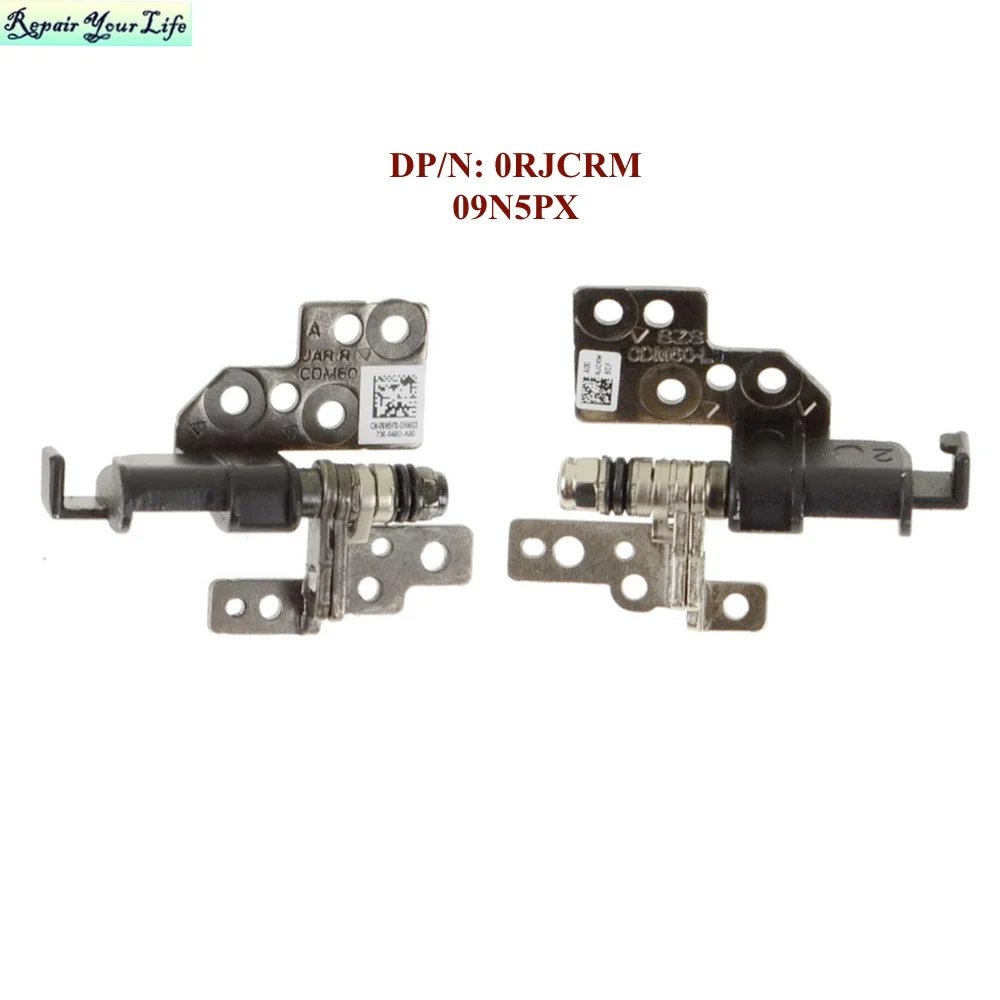 Dobradiças para LCD  Rjcrm 09n5px Portátil Lcd Dobradiças Conjunto de Bloqueio para Dell Lattiude 5280 5290 E5280 E5290 Rjcrm 9n5px Não-toque Dobradiça Esquerda & Direita 0