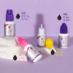 Клей для наращивания ресниц, быстросохнущий, черный, без повреждений