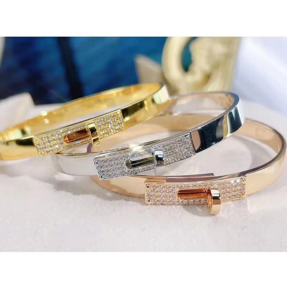 Браслет из серебра 925 пробы для дам классические украшения или розовые банкетные