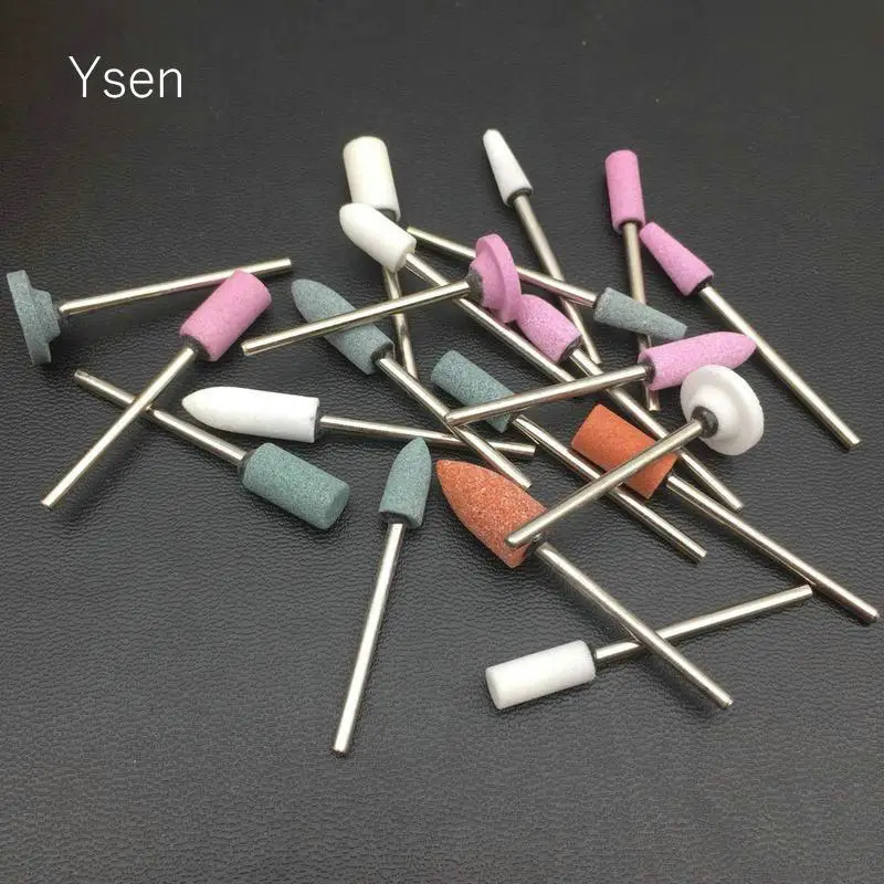 100Pcs/set Ceramic Stone Nail Drill Bits Electric Mills Cutter For Manicure Machine Nail Drill Accessories Pedicure Nail Tools